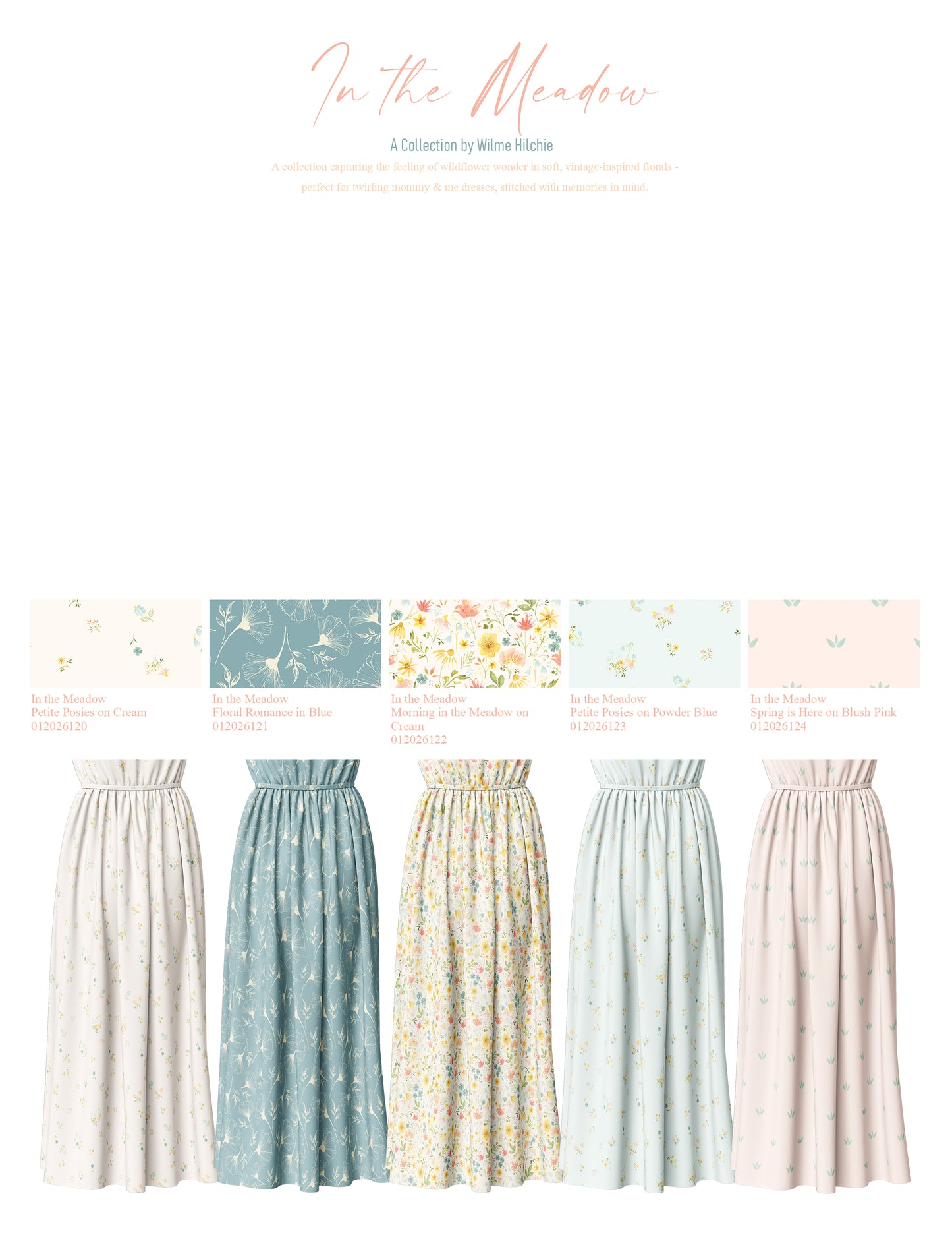 In the Meadow: Spring is Here in Blush Pink | Pebble Stone Knit Fabric