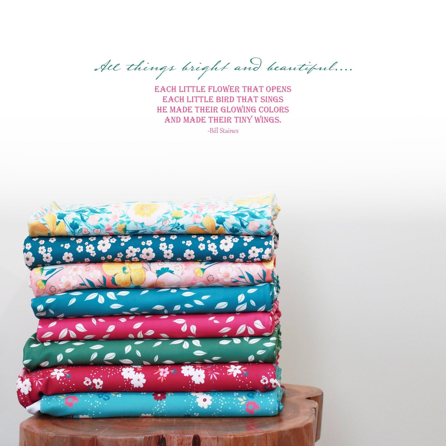 Spring Leaf Print in Leaf Green | Eureka Jersey Knit Fabric