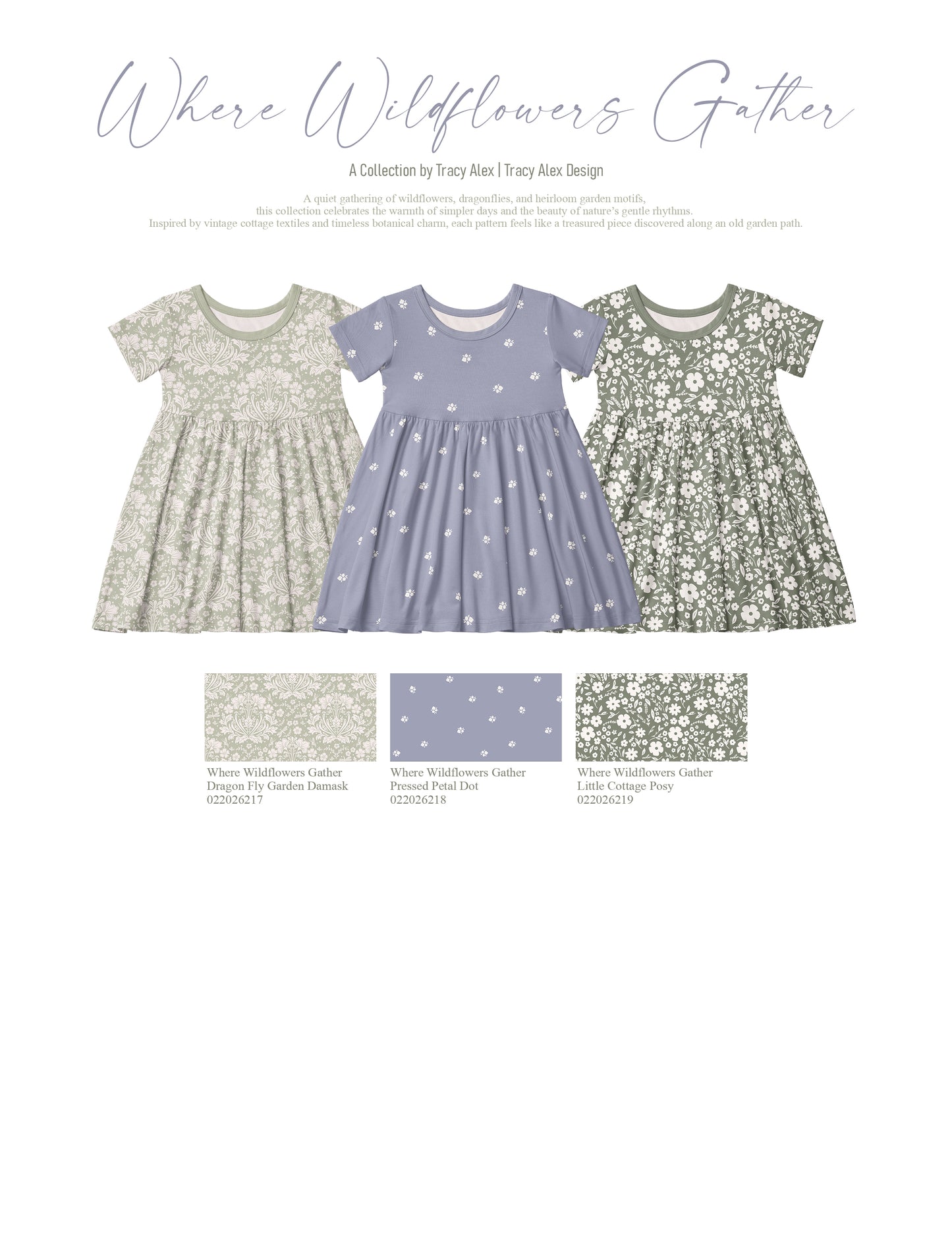 Pre-Order | Where Wildflowers Grow: Dragon Fly Garden Damask