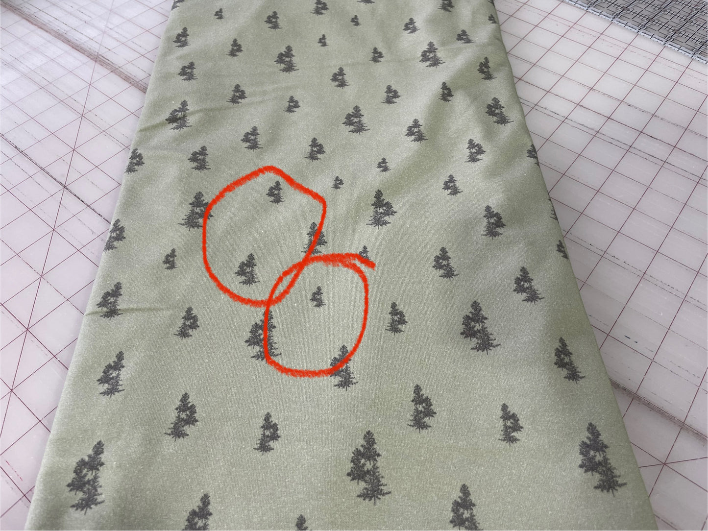 In the Wild: Trees in Olive | Mockingbird Cotton Jersey Knit