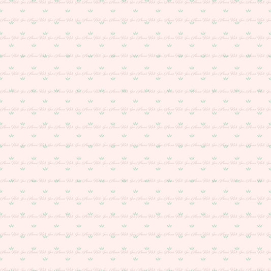 In the Meadow: Spring is Here in Blush Pink | Pebble Stone Knit Fabric