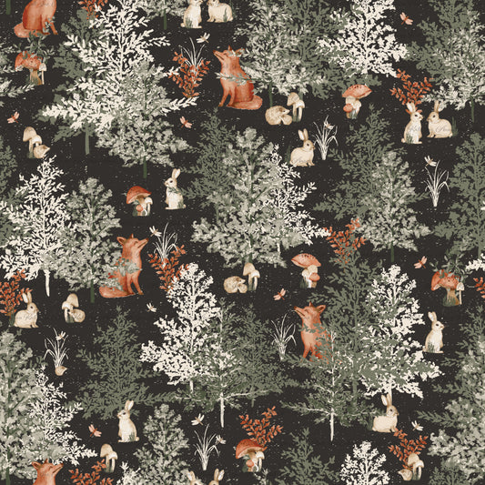 In the Wild: Woodland Critters | Robin Jersey Knit Fabric