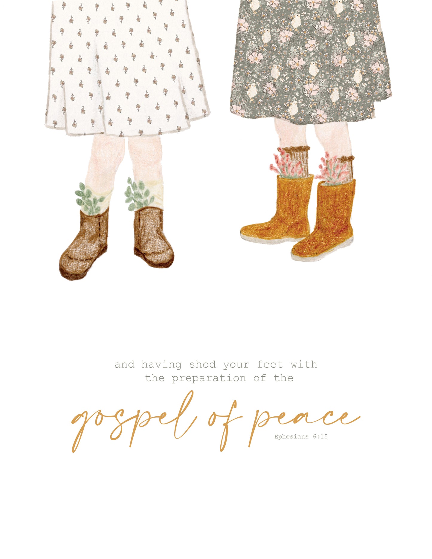 Farm & Rose: Daisies in Green | Pebble Stone Knit Fabric