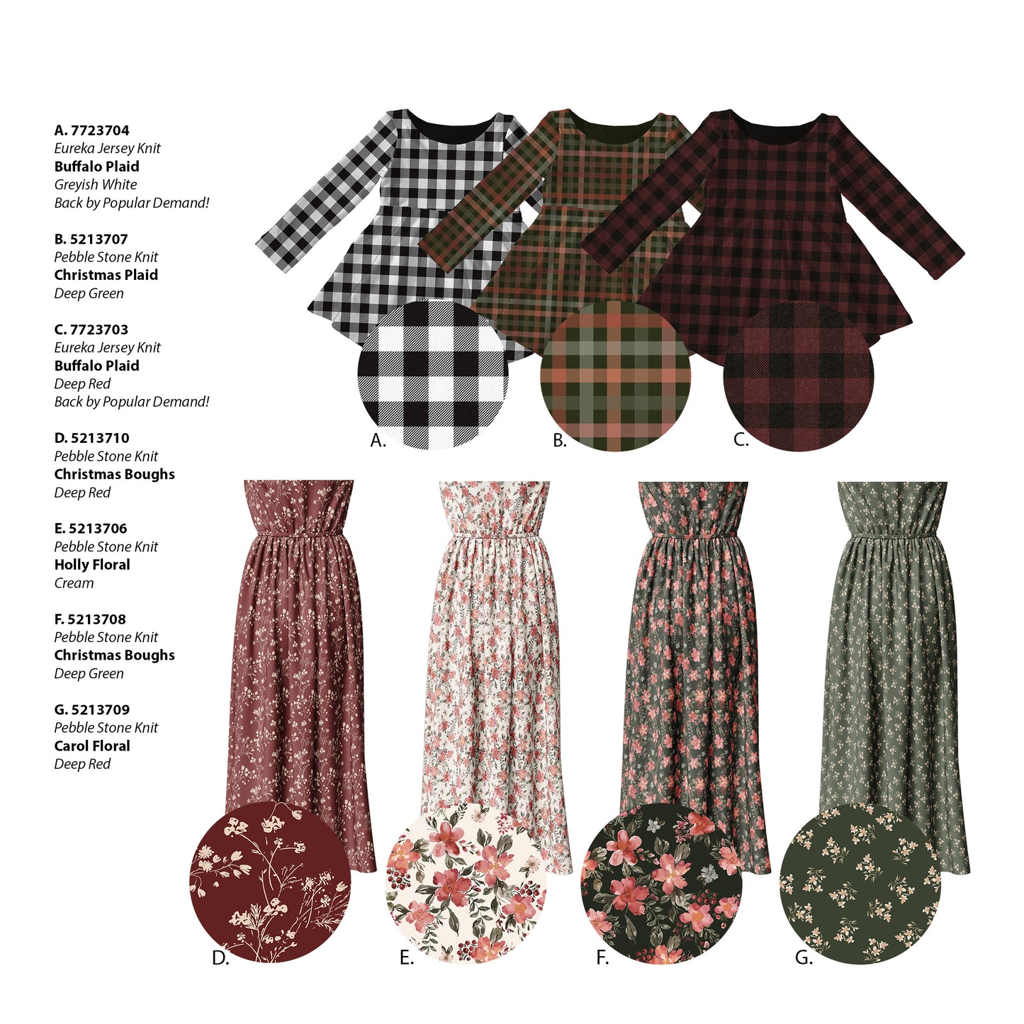 Buffalo Plaid in Greyish White | Eureka Jersey Knit Fabric