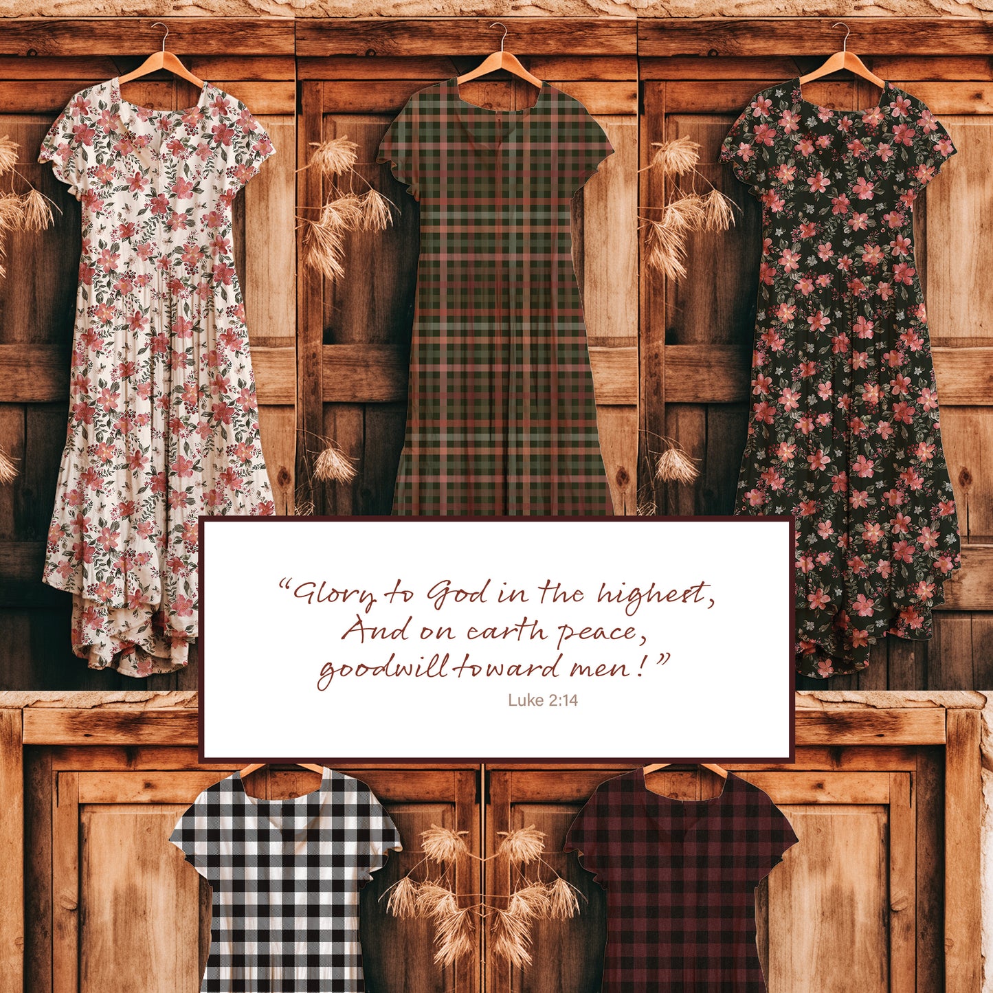 Quality Disclaimer Below | Christmas Boughs in Deep Red | Pebble Stone Knit Fabric