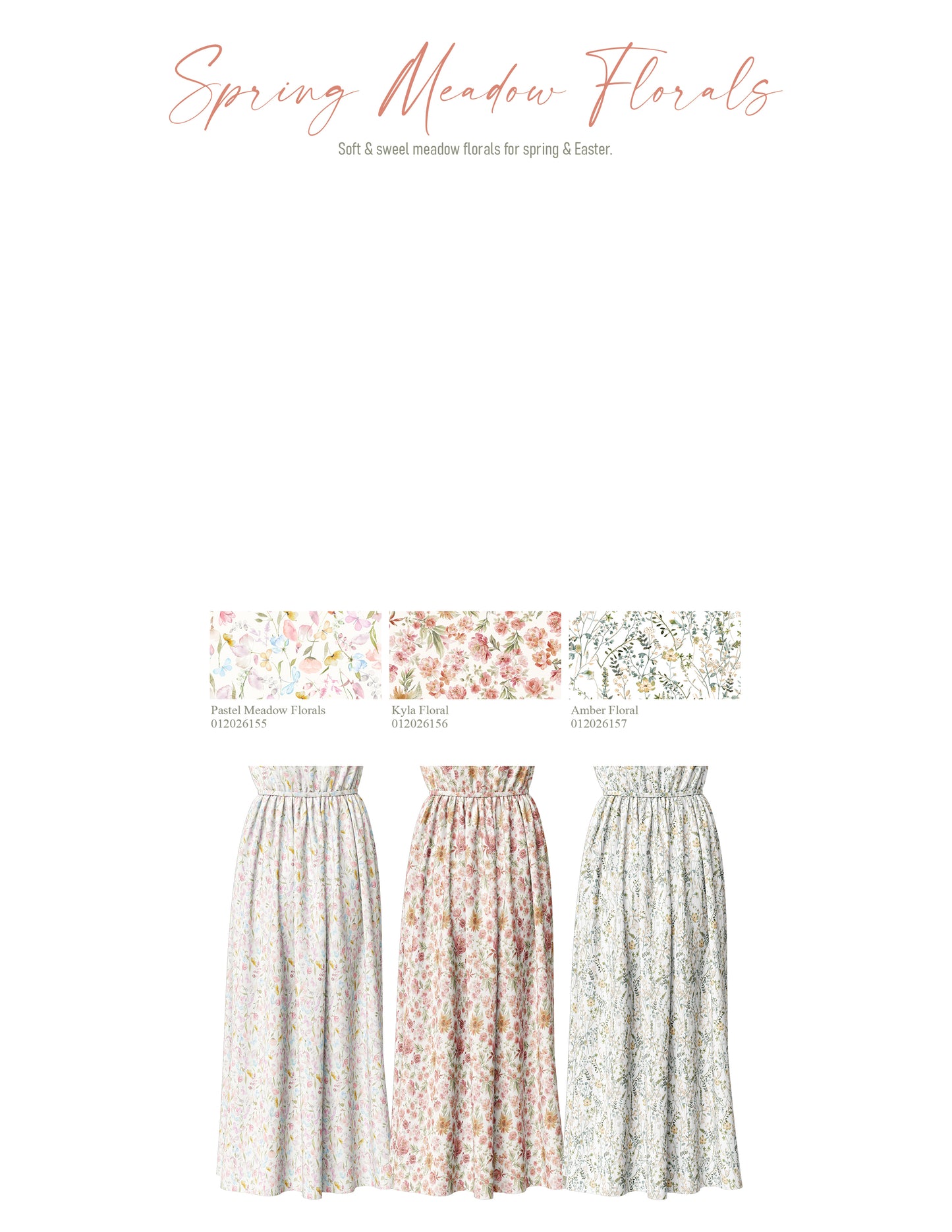 Kyla Floral | Starling Diamond Dot Woven Fabric