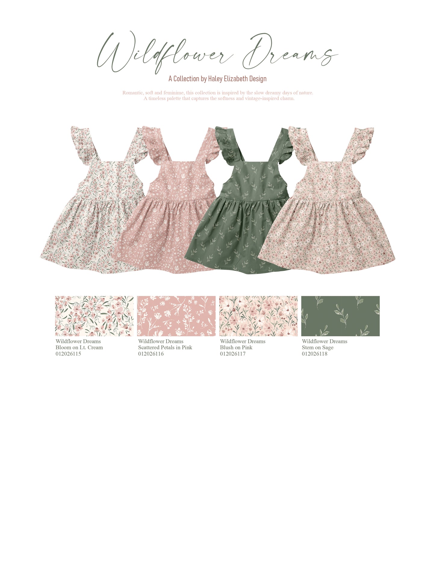 Wildflower Dreams: Blush in Pink | Pebble Stone Knit Fabric