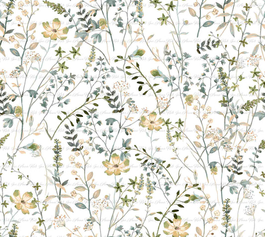 Amber Floral | Pebble Stone Knit Fabric