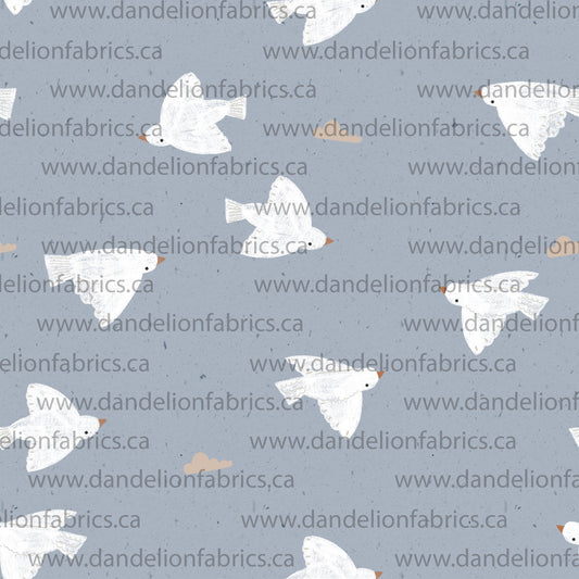 Flaw Notice Below | Southern Birds | Eureka Jersey Knit Fabric