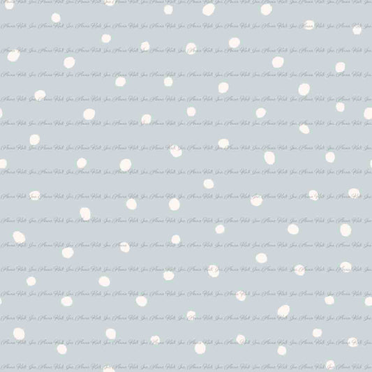 Loretta Goose: Scattered Dots in Blue | Pebble Stone Knit Fabric