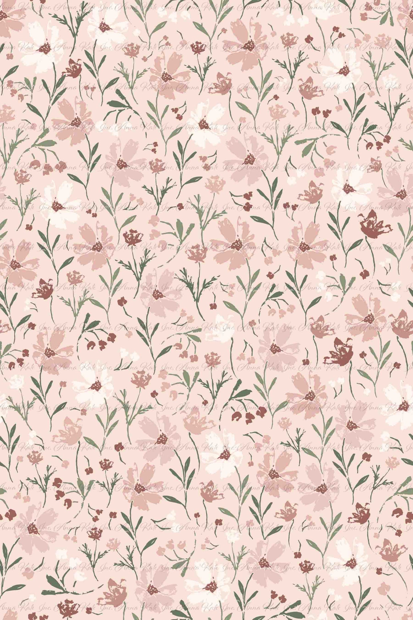 Wildflower Dreams: Blush in Pink | Pebble Stone Knit Fabric