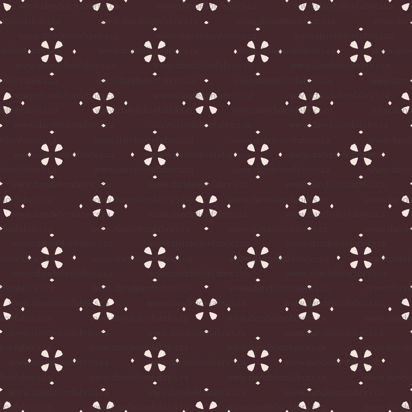 Flaw Note, See Below | Diamond Print in Burgundy | Mini Rib Knit Fabric