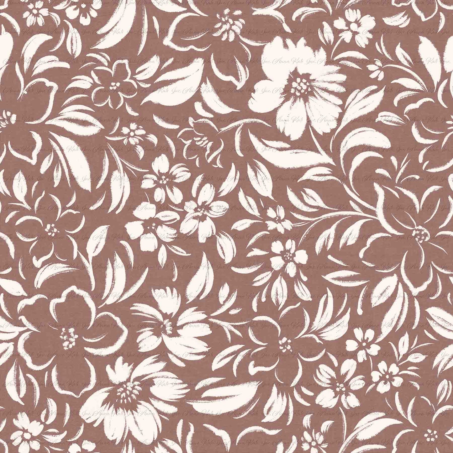 Pre-Order | Brushstroke Florals in Earth Brown