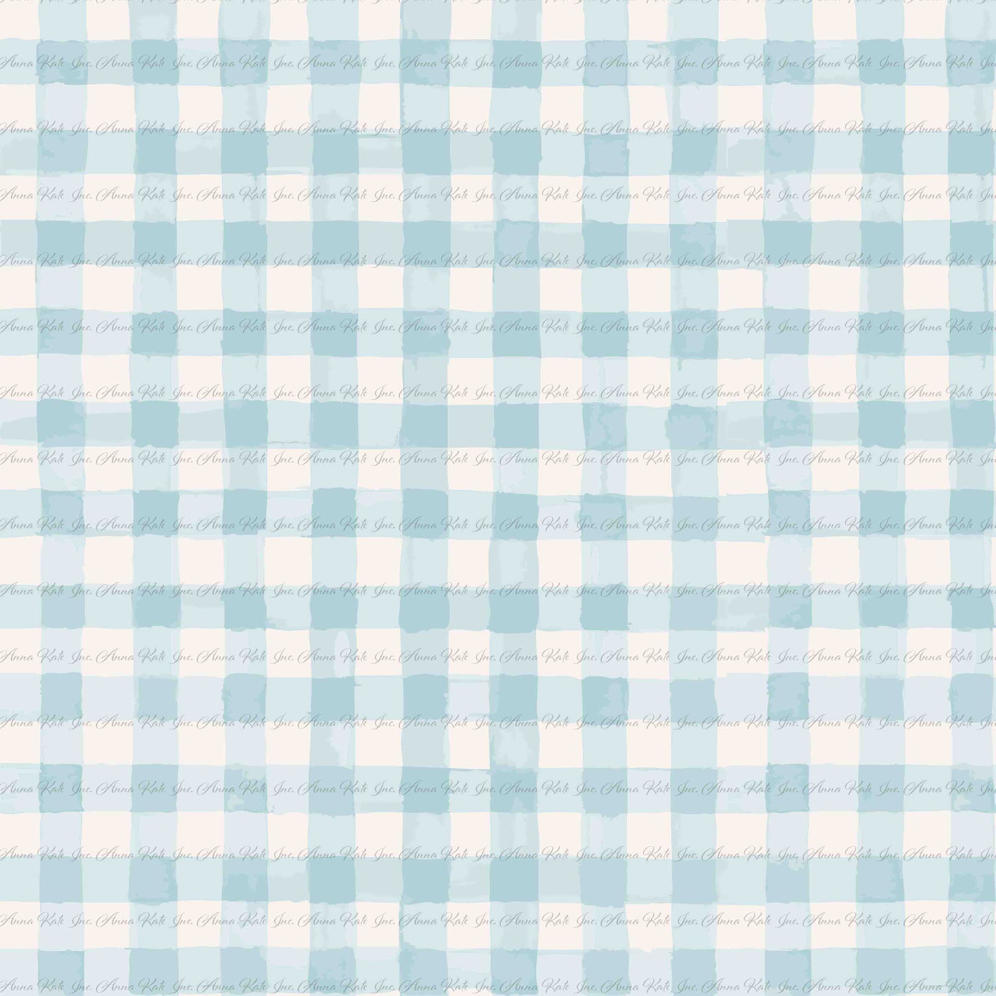 Garden's Joy: Watecolour Gingham Plaid | Chickadee Unbrushed Rib Knit Fabric