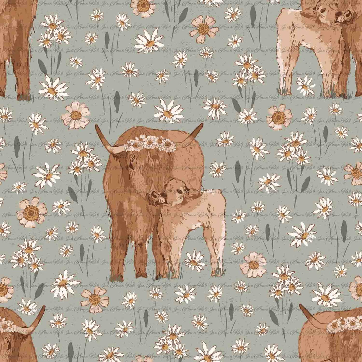 Pre-Order | Zinnias in the Highlands: Highland Cow