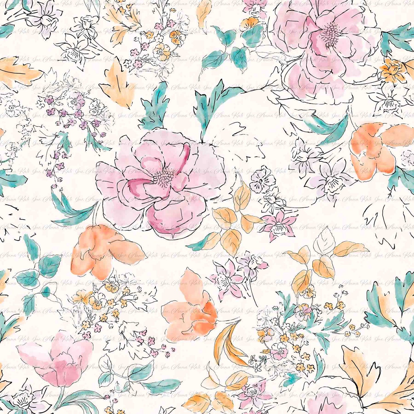 Kenya Floral | Pebble Stone Knit Fabric