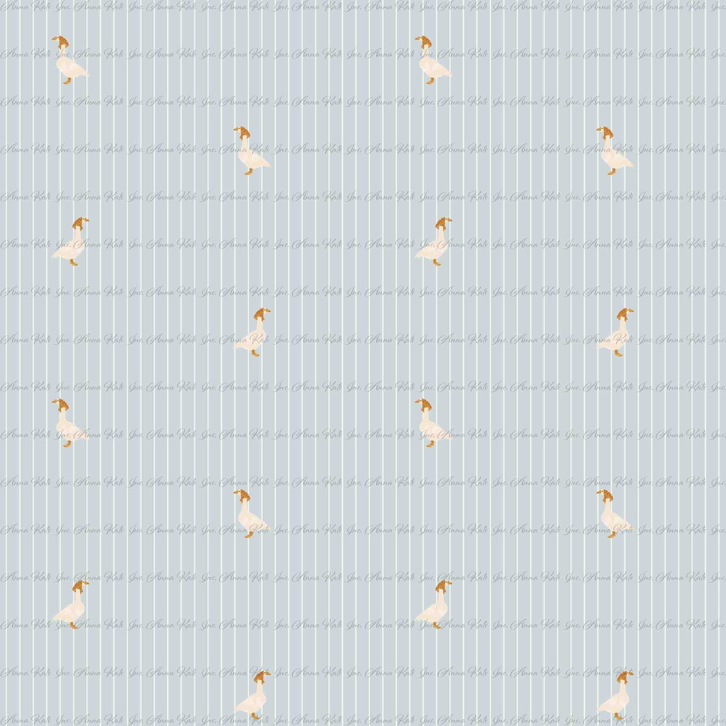 Loretta Goose: Loretta Goose in Blue | Robin Jersey Knit Fabric