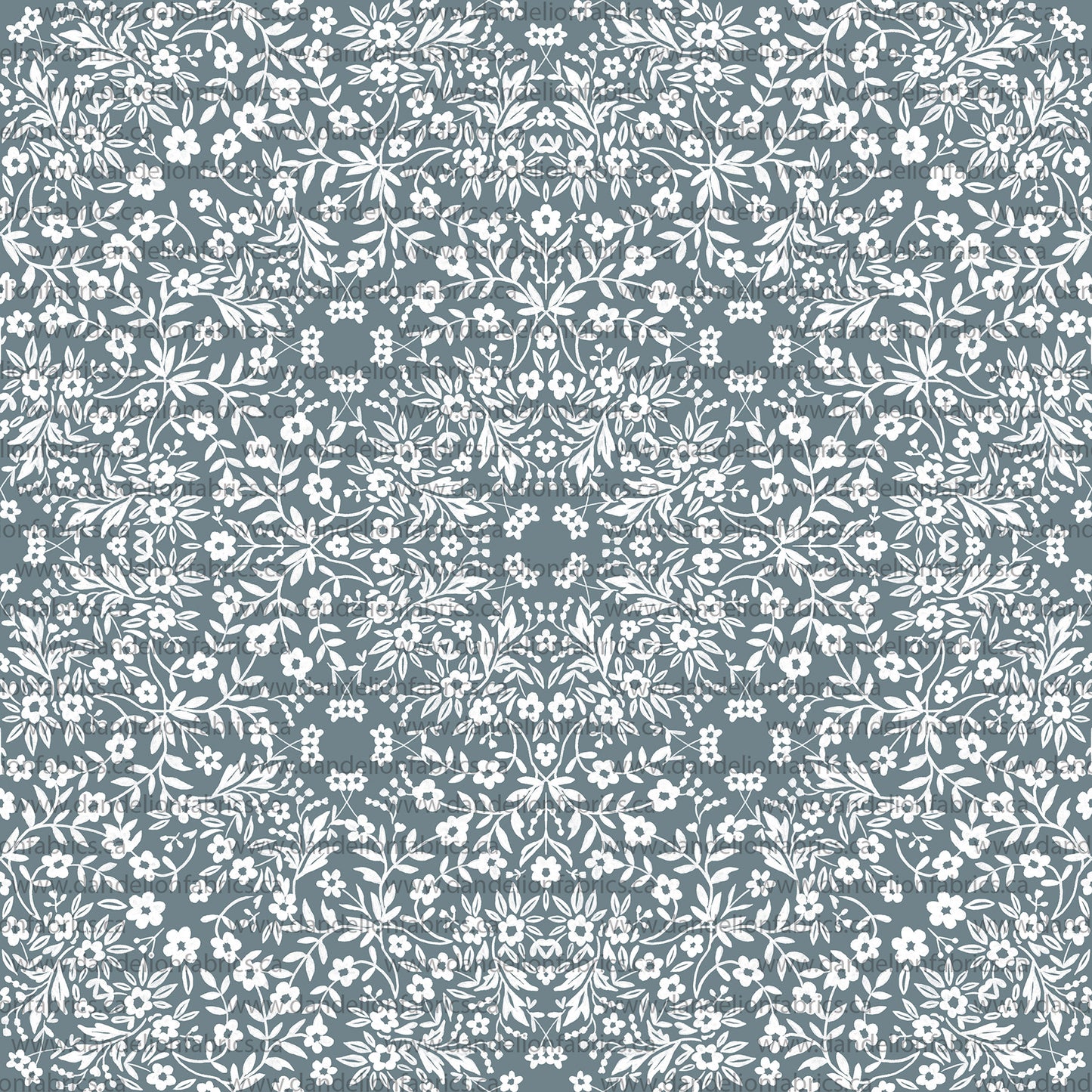 Medallion Toss in Blue | Calgary Rib Knit Fabric
