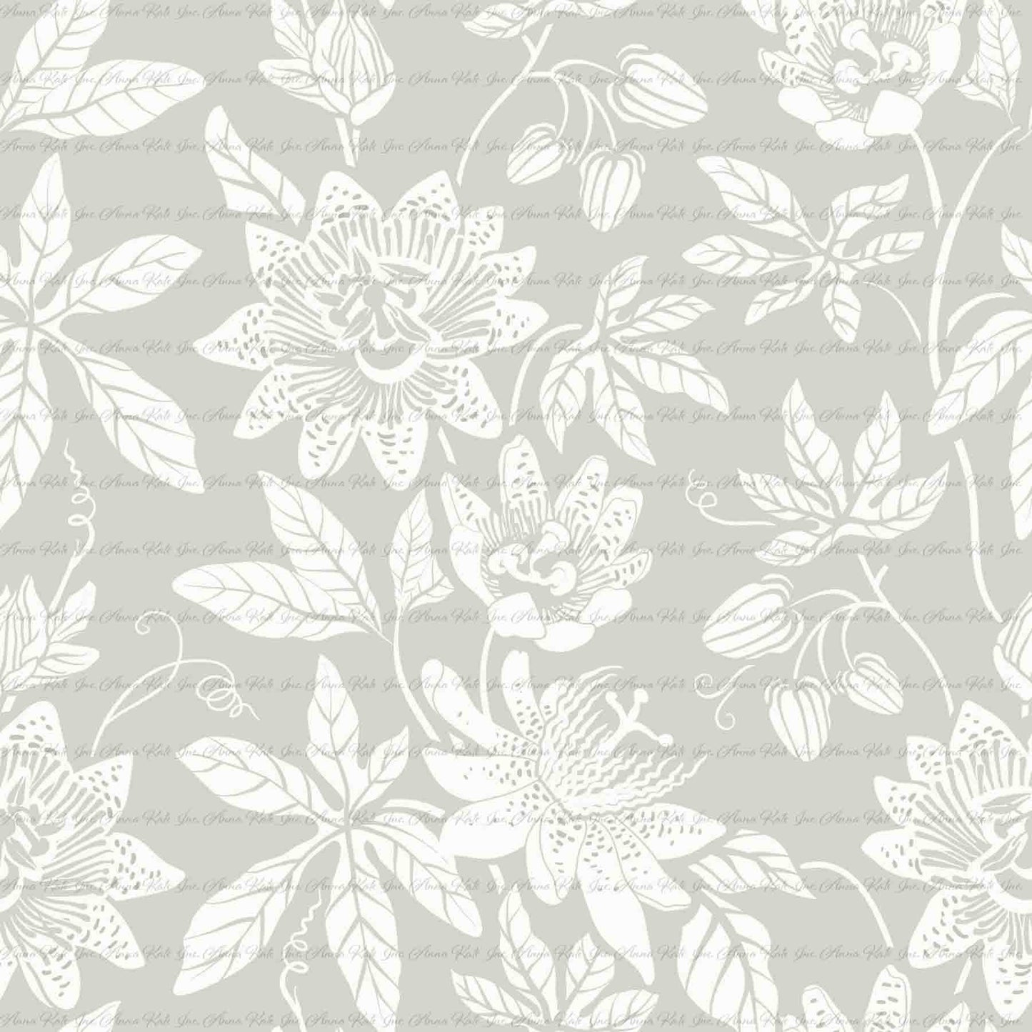 Kacee Floral in Spring Green | Pebble Stone Knit Fabric