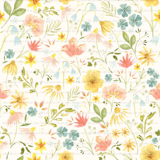 In the Meadow: Morning in the Meadow | Pebble Stone Knit Fabric