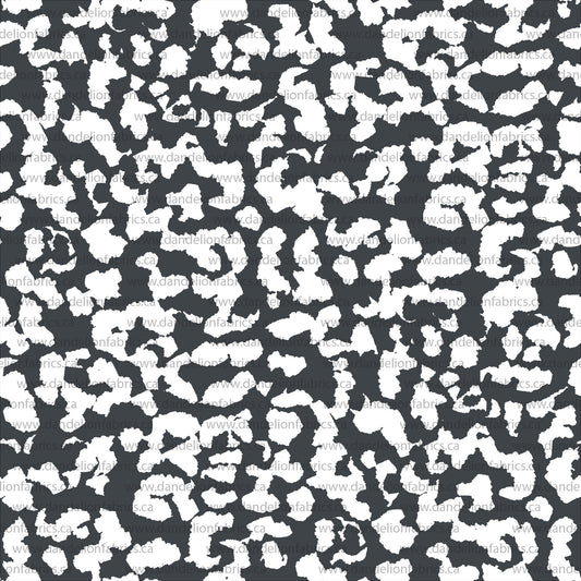 Vintage Abstract Print in Navy | Summer Breeze Knit Fabric