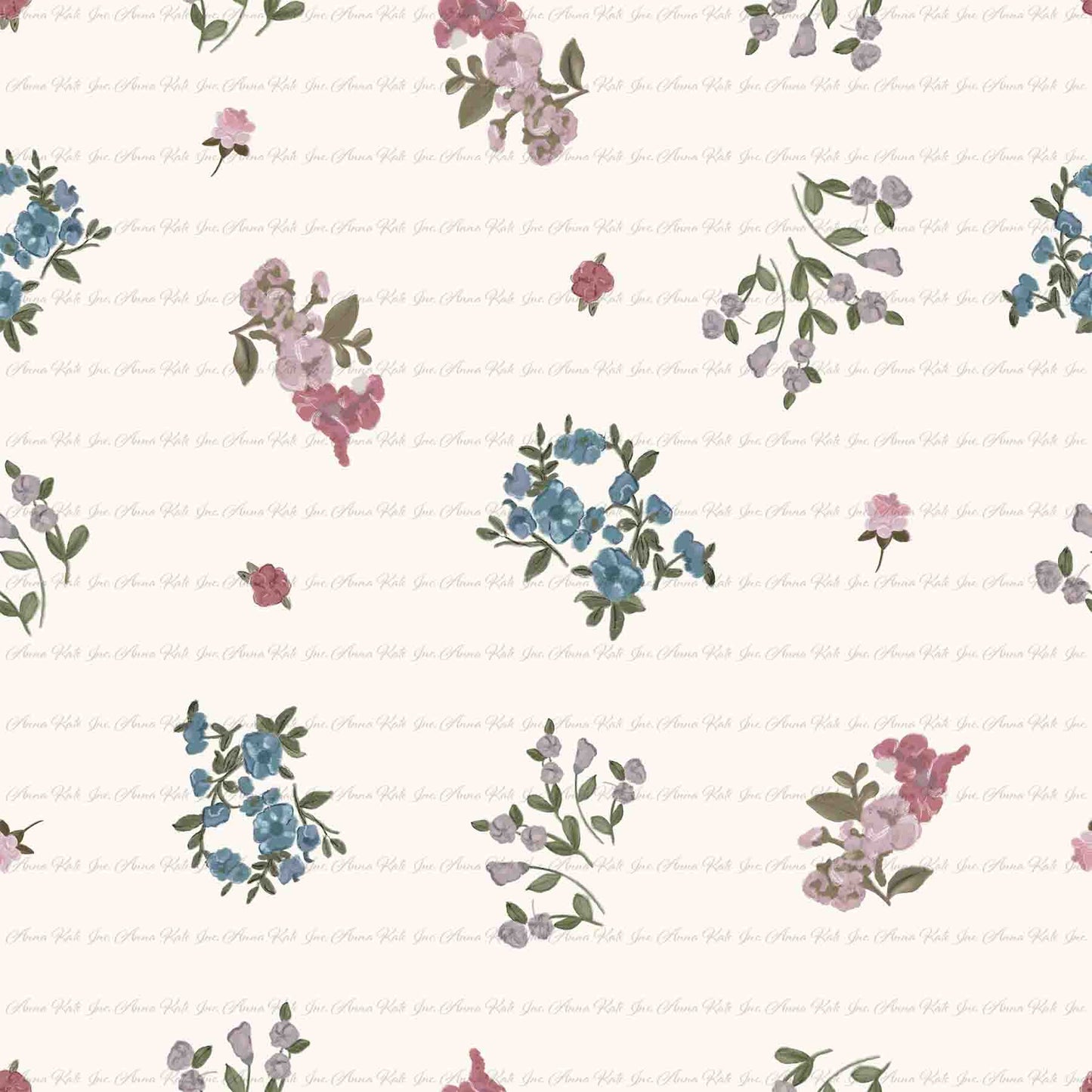 Gwen Floral | Chickadee Unbrushed Rib Knit Fabric
