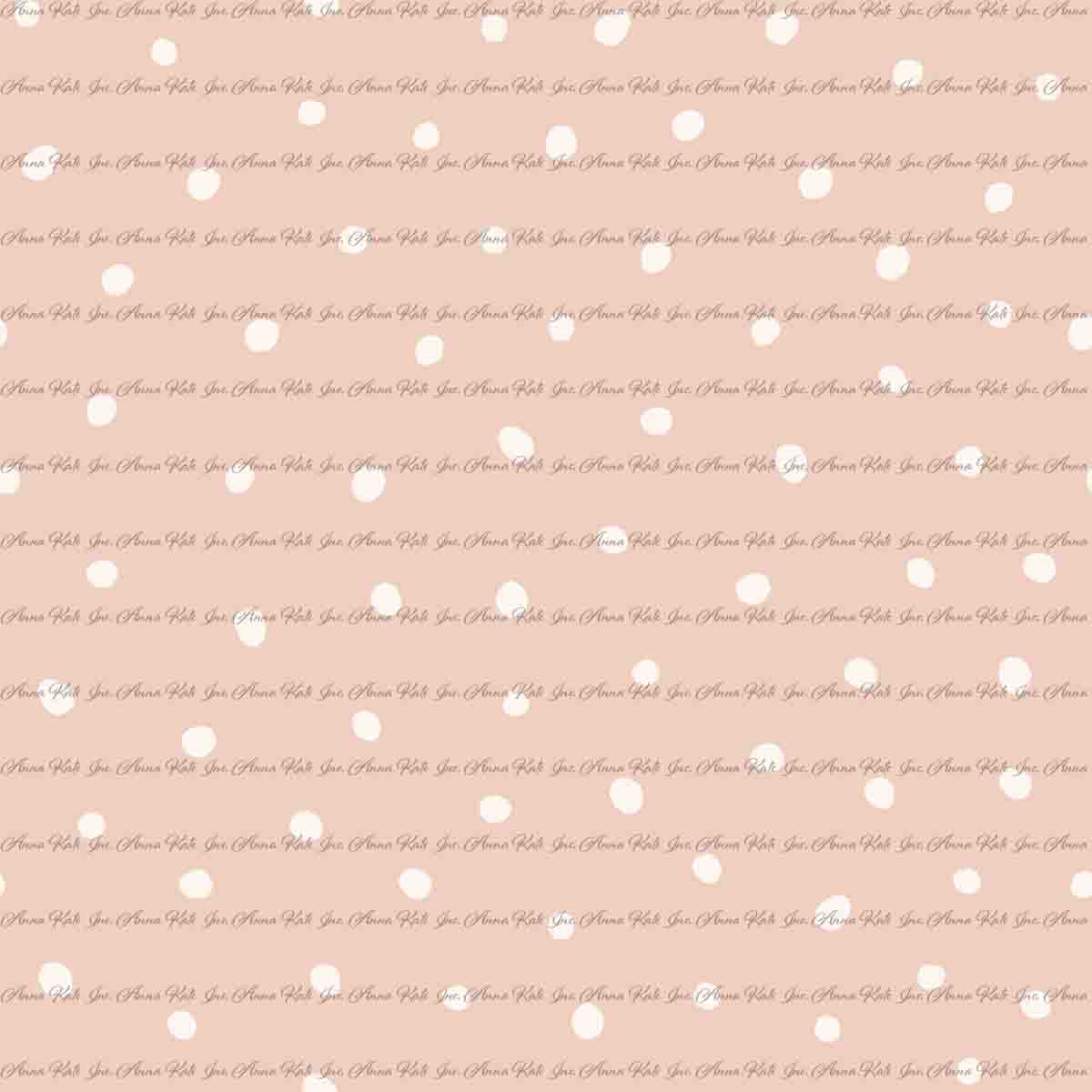 Loretta Goose: Scattered Dots in Pink | Pebble Stone Knit Fabric