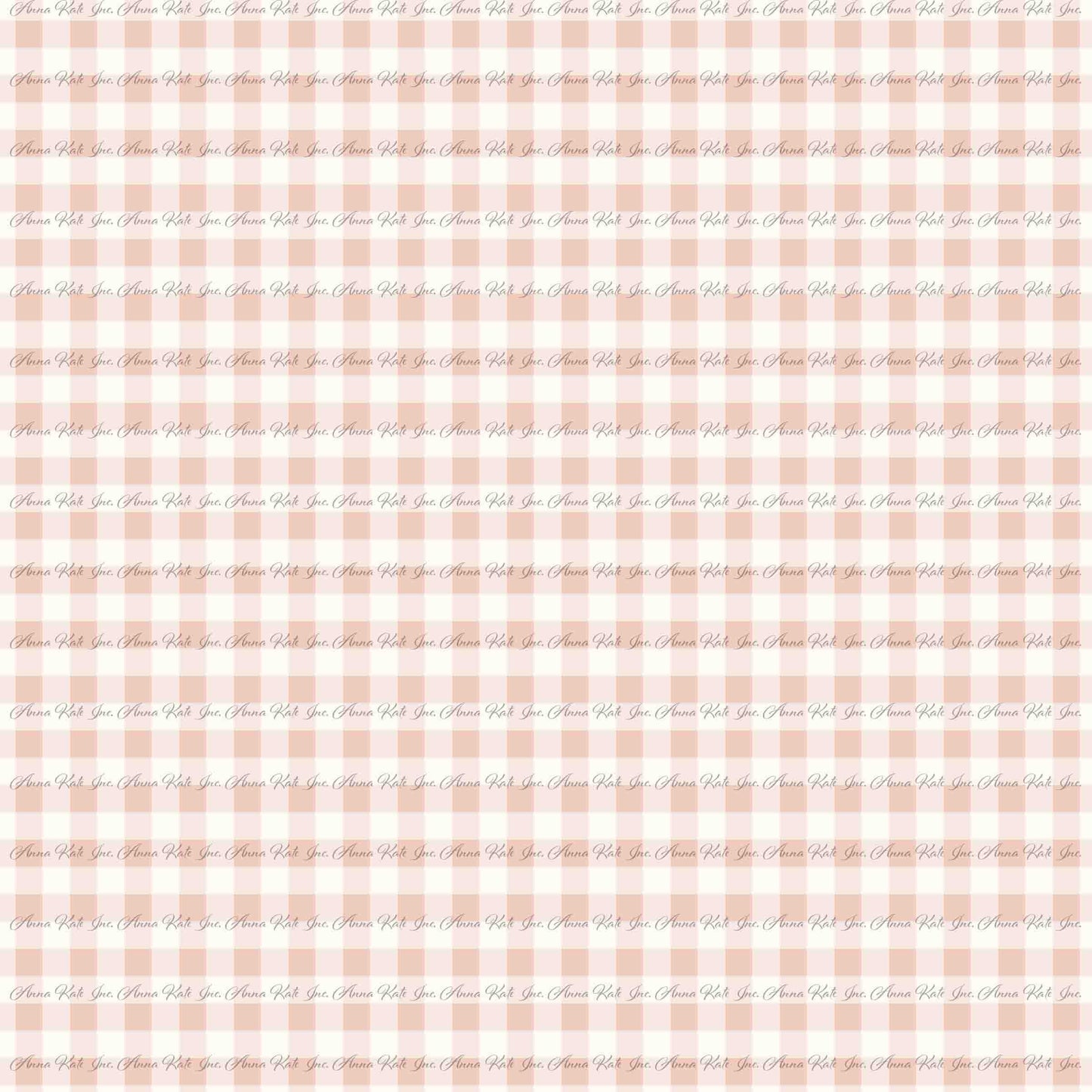 Farm & Rose: Gingham Plaid in Pink | Pebble Stone Knit Fabric
