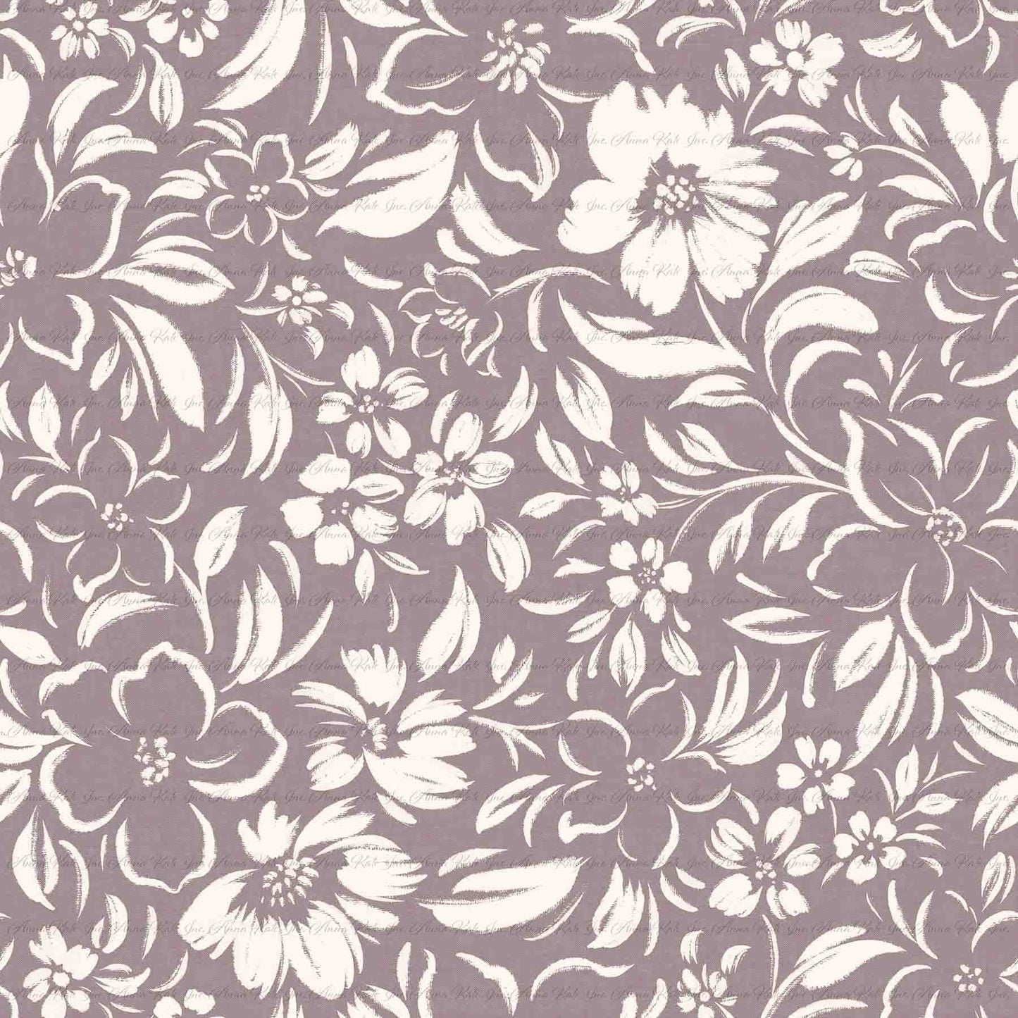 Pre-Order | Brushstroke Florals in Dusty Plum