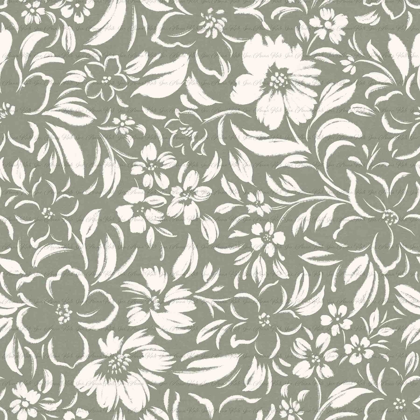 Pre-Order | Brushstroke Florals in Soft Sage