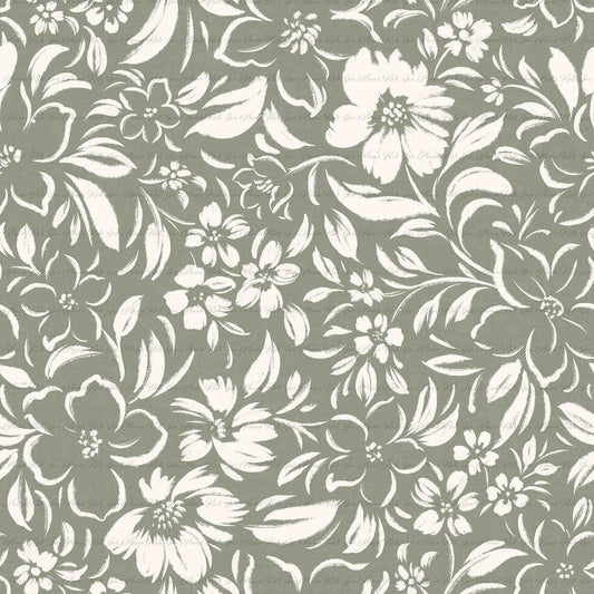 Pre-Order | Brushstroke Florals in Soft Sage