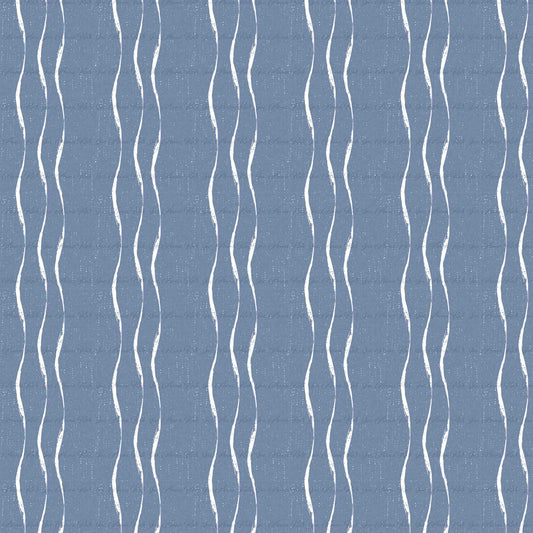 Sunny Skies: Cirrus in Blue | Starling Diamond Dot Woven Fabric