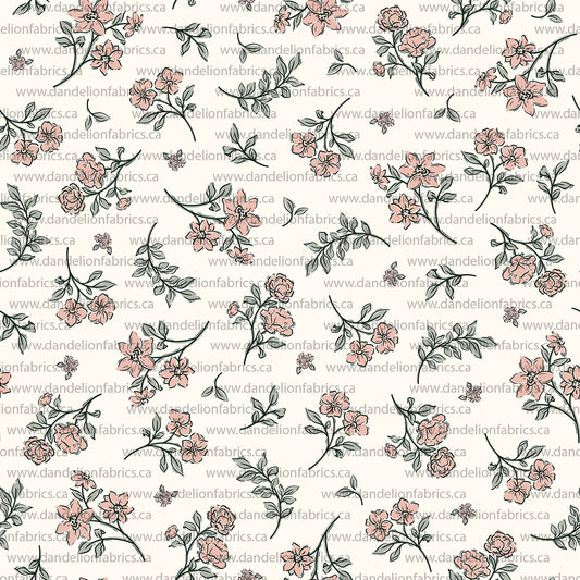 Chloe Floral | Eureka Jersey Knit Fabric